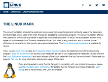 Tablet Screenshot of linuxmark.org
